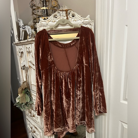 Free People Back To Business Velvet Top XL - Picture 6 of 16
